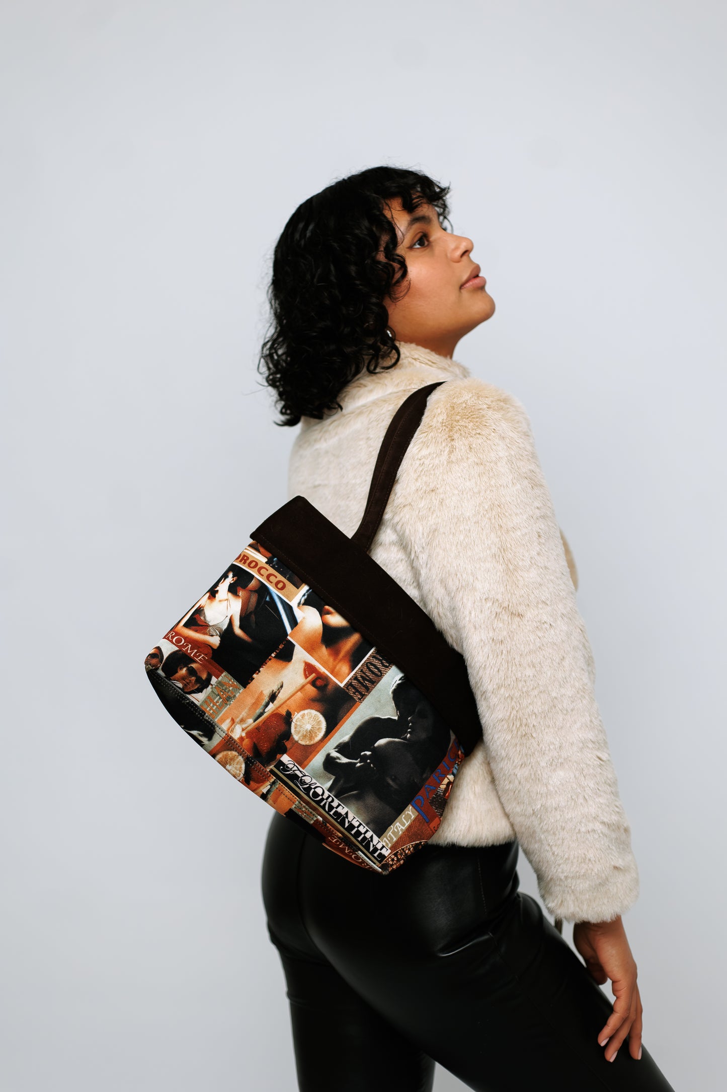 Schultertasche mit Fotomotiv