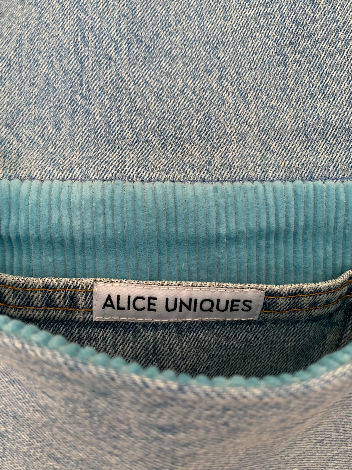 Schultertasche Jeans