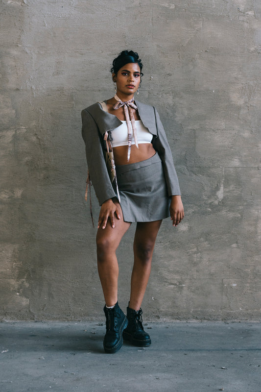 Blazer Set grau