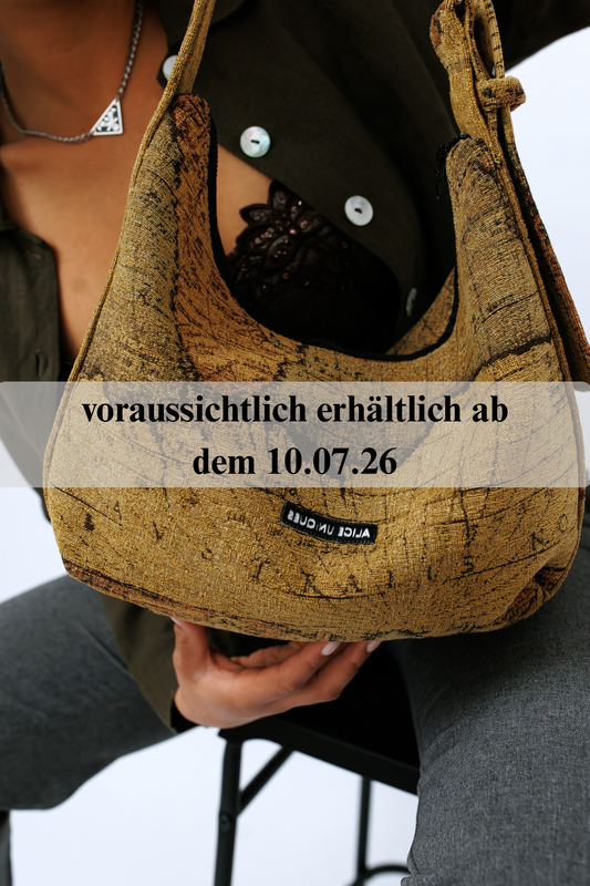 Schulter–/Umhängetasche Weltkarte