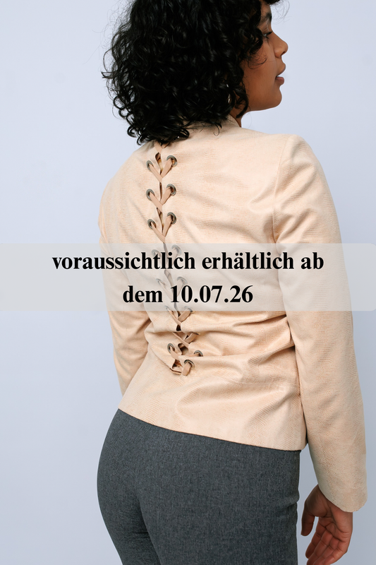 Jacke mit Ösendetails und Schnürung