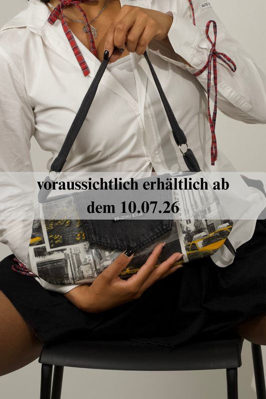 Schultertasche mit Taxiprint